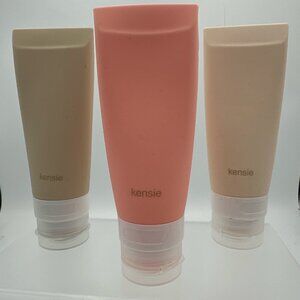 Kensie Silicone Travel Bottles Set of 3 – Reusable TSA Size